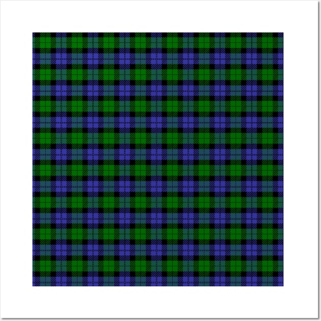 Green and blue tartan plaid Wall Art by rlnielsen4